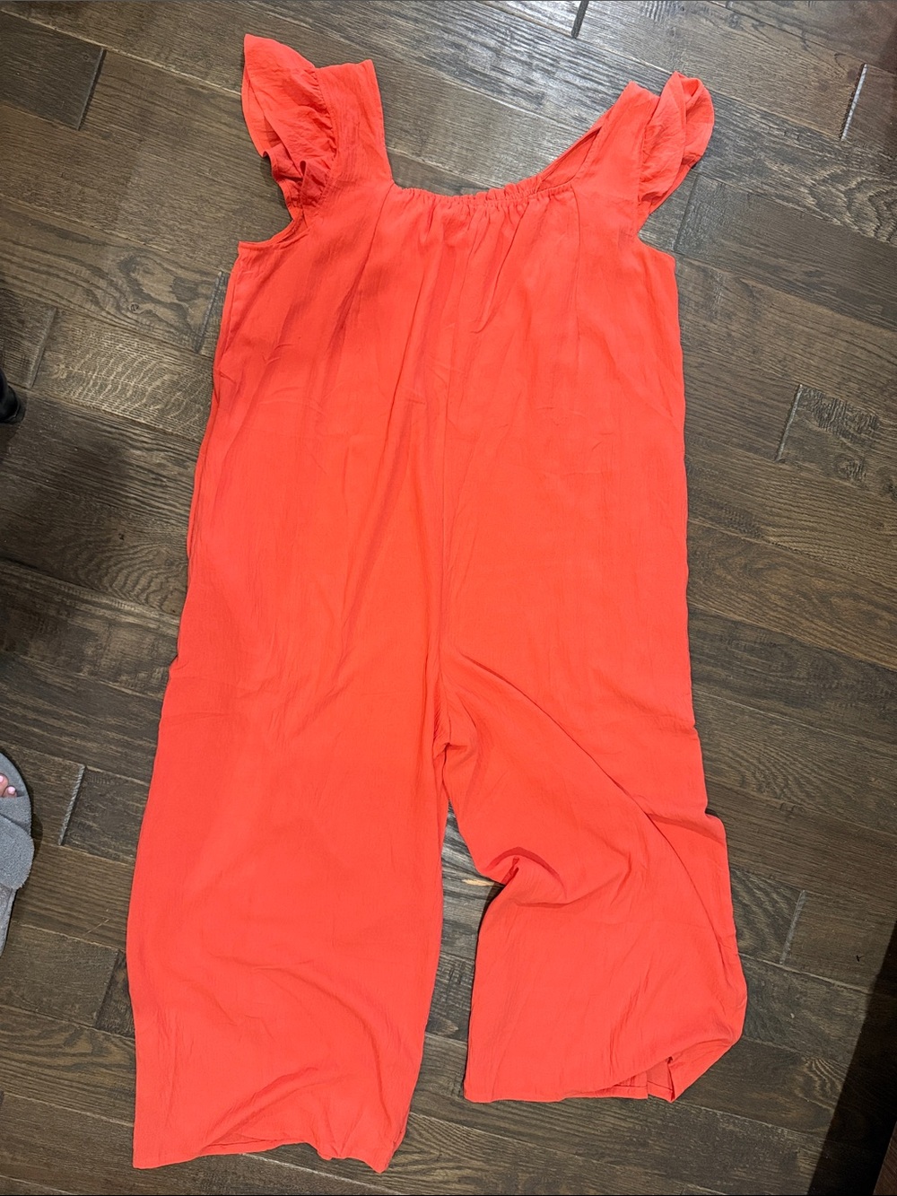 Women’s Wide-Leg Red Jumpsuit - Picture 5 of 5